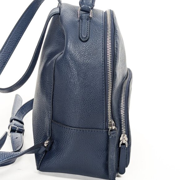 KATE SPADE Leather Mini Backpack Navy Blue - Picture 4 of 15